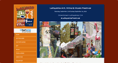 Desktop Screenshot of lafayettefestival.com